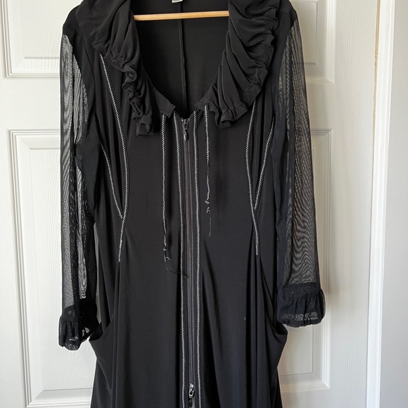 Joseph Ribkoff Mesh Sleeve Jacket - Picture 5 of 5